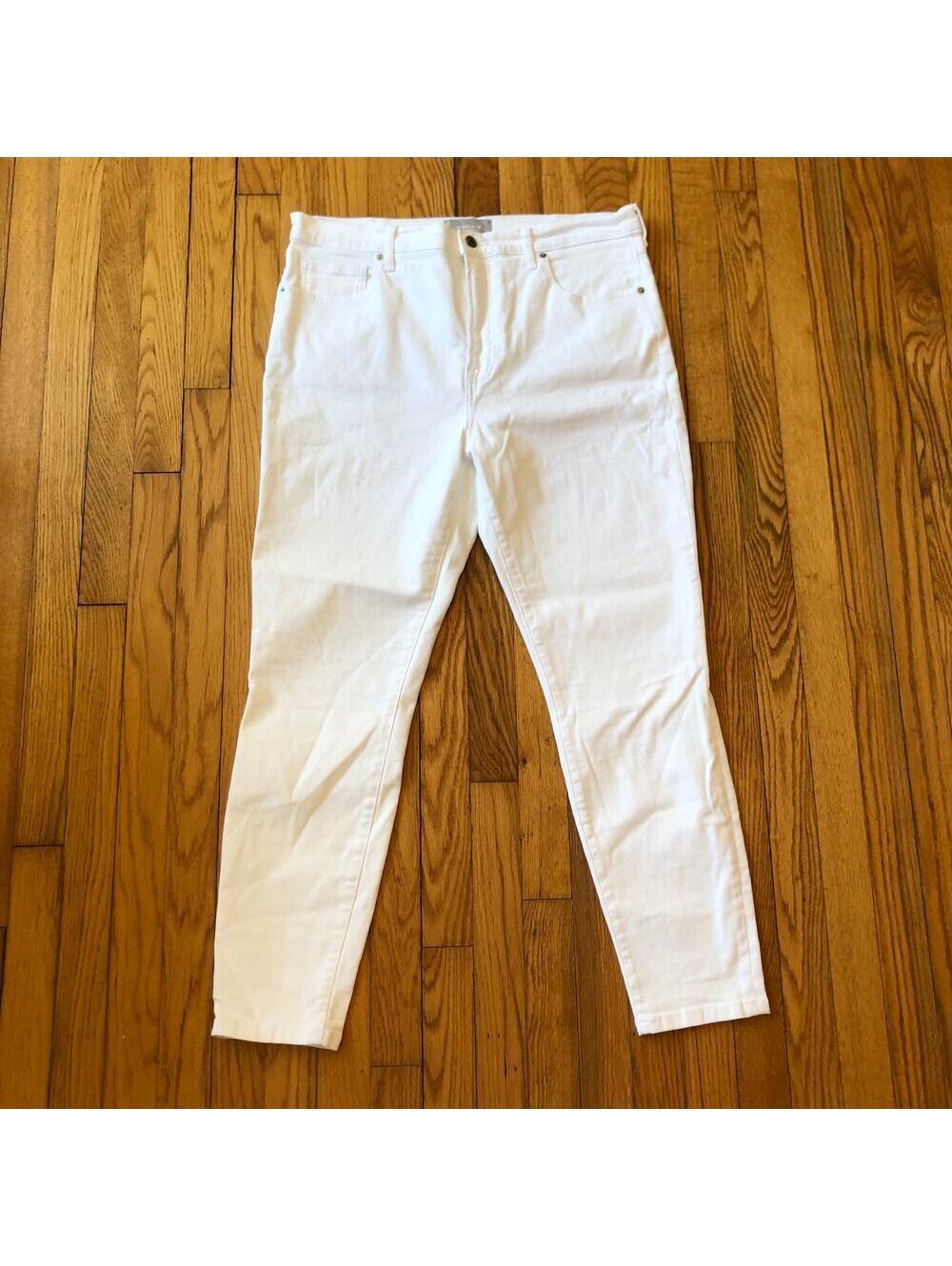 Everlane NWOT Women's White The High Rise Skinny Jean Size 33R